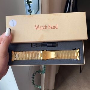 *SOLD* Stainless Steel Gold Watch Band